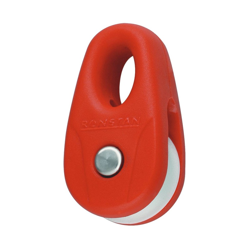 Ronstan Kite Block, red white sheave (2 pack)