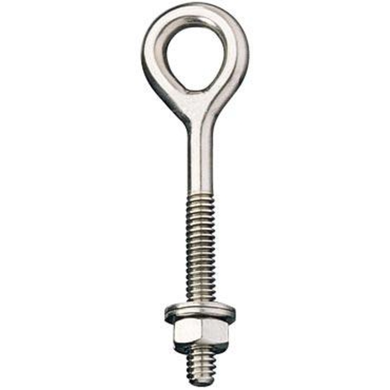 Ronstan 316SS 5/16 Eye Bolt, 5/16-18 UNC Thread X 6 Shaft w/Nut & Washer