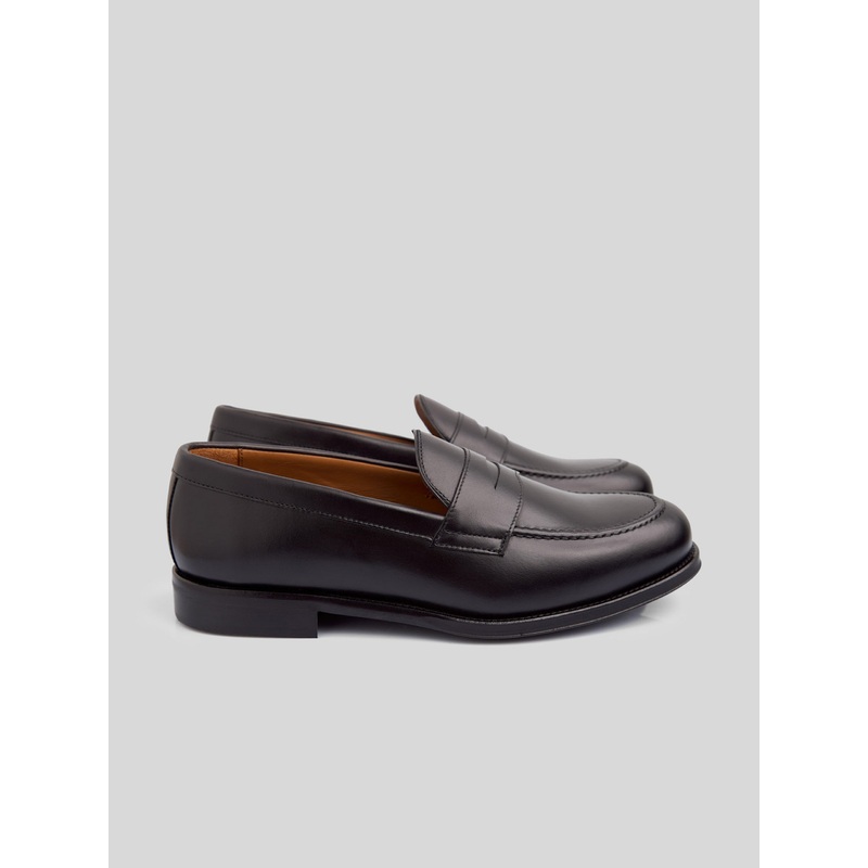 Zapato penny piel negro|38|39|40|41|42|43|44|45|46|NEGRO