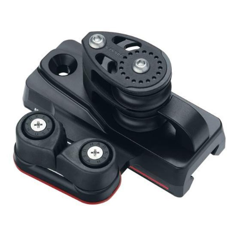 Harken Midrange 27mm ESP End Control w/ Double Sheave, Cam Cleat (Set of 2)