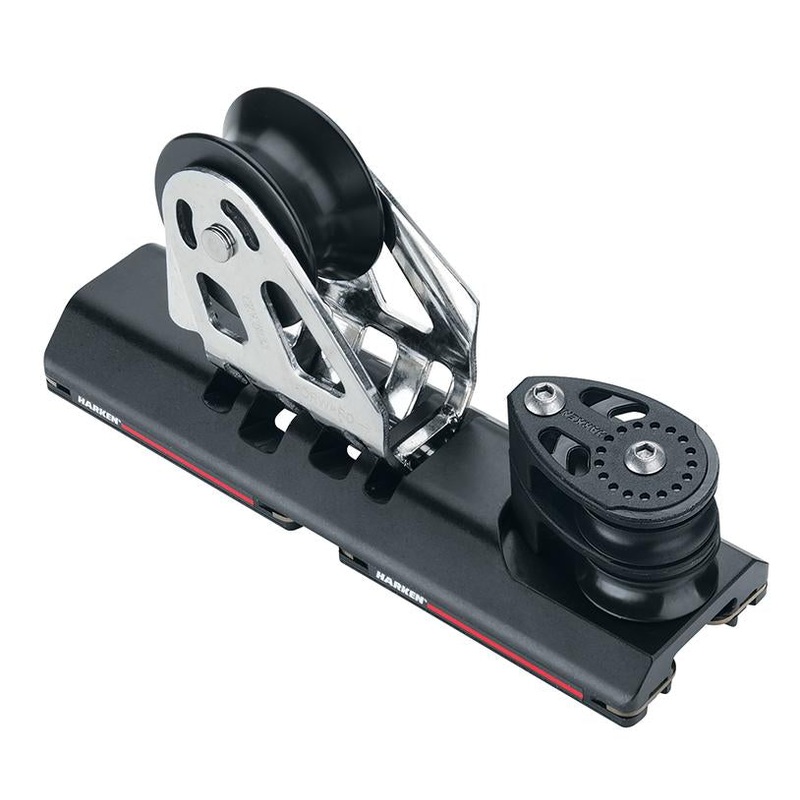 Harken 27 mm Midrange HL 4:1 CB Genoa Lead Car w/2 Sheaves Dia. 2 1/4