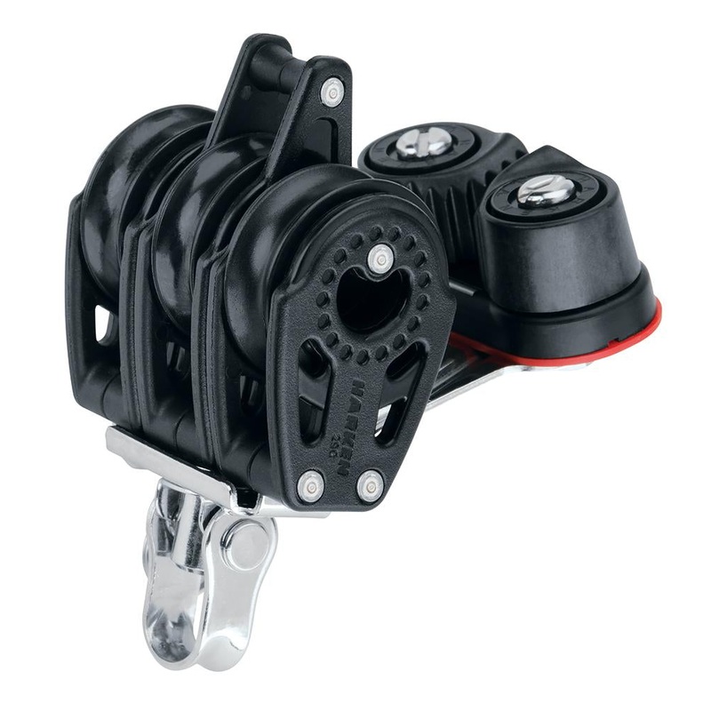 Harken 29mm Triple Carbo Block w/ Cam Cleat & Becket
