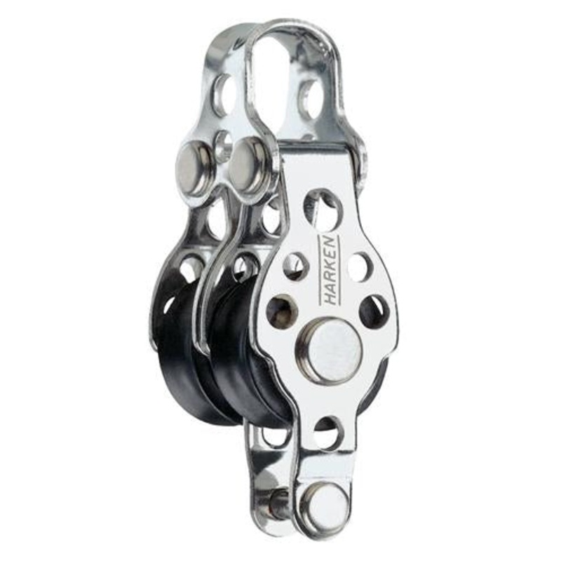 Harken 16mm Double Fixed Head Block w/ Becket
