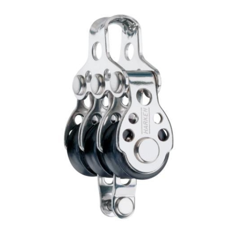 Harken 16mm Triple Fixed Head Block w/ Becket