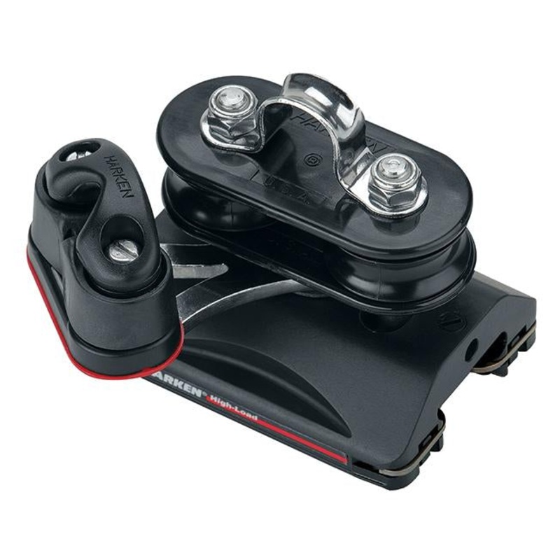 Harken 22mm Car w/ Pivoting Sheaves & Cam Cleat