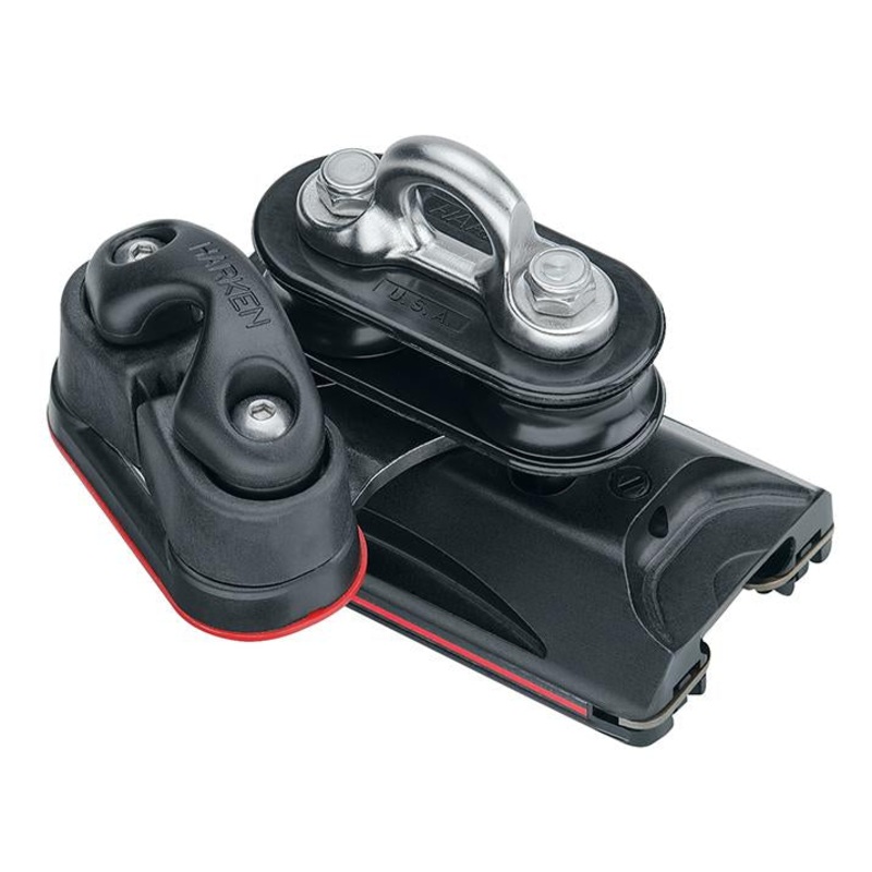Harken 22mm High-Load Car – Pivoting Sheaves & Cam Cleat