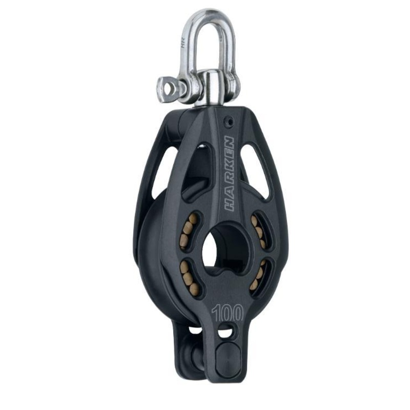 Harken 100mm Aluminum Block – Swivel, Becket