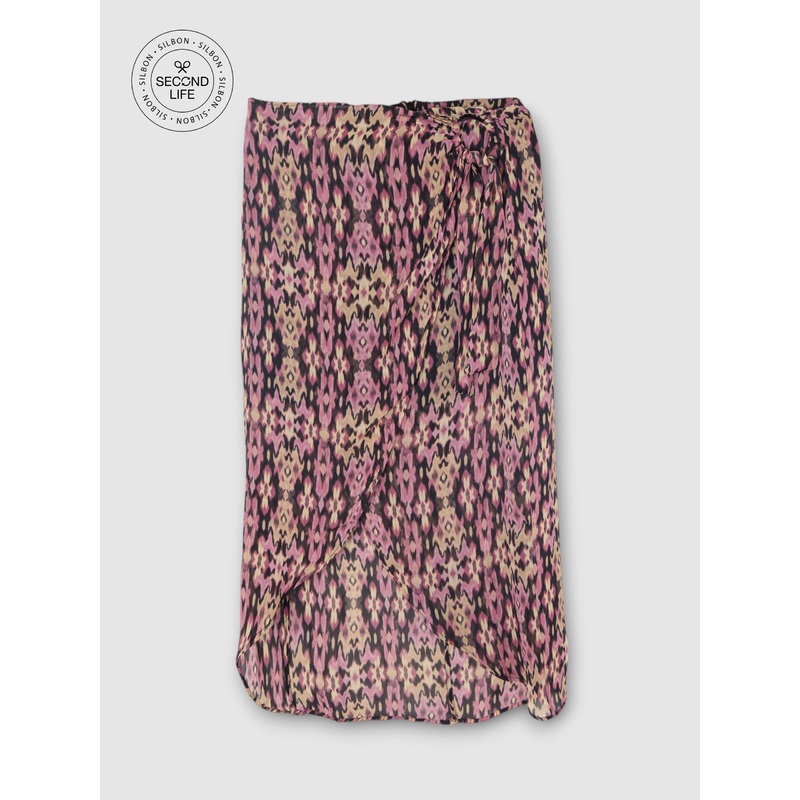 Falda midi woman second life|34|MULTICOLOR