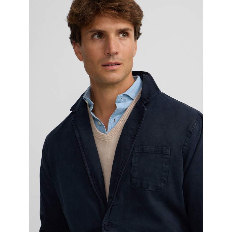 Semiblazer casual azul marino|XS|S|M|L|XL|XXL|XXXL|4XL|5XL|AZUL MARINO