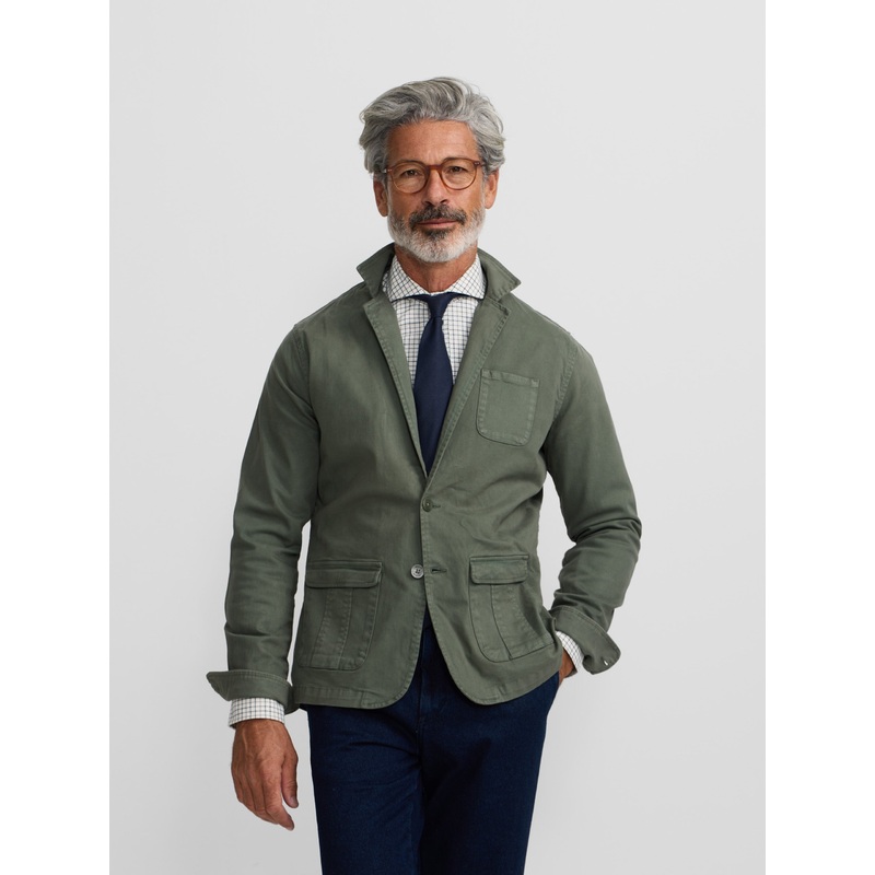 Semiblazer casual verde|XS|S|M|L|XL|XXL|XXXL|4XL|5XL|VERDE