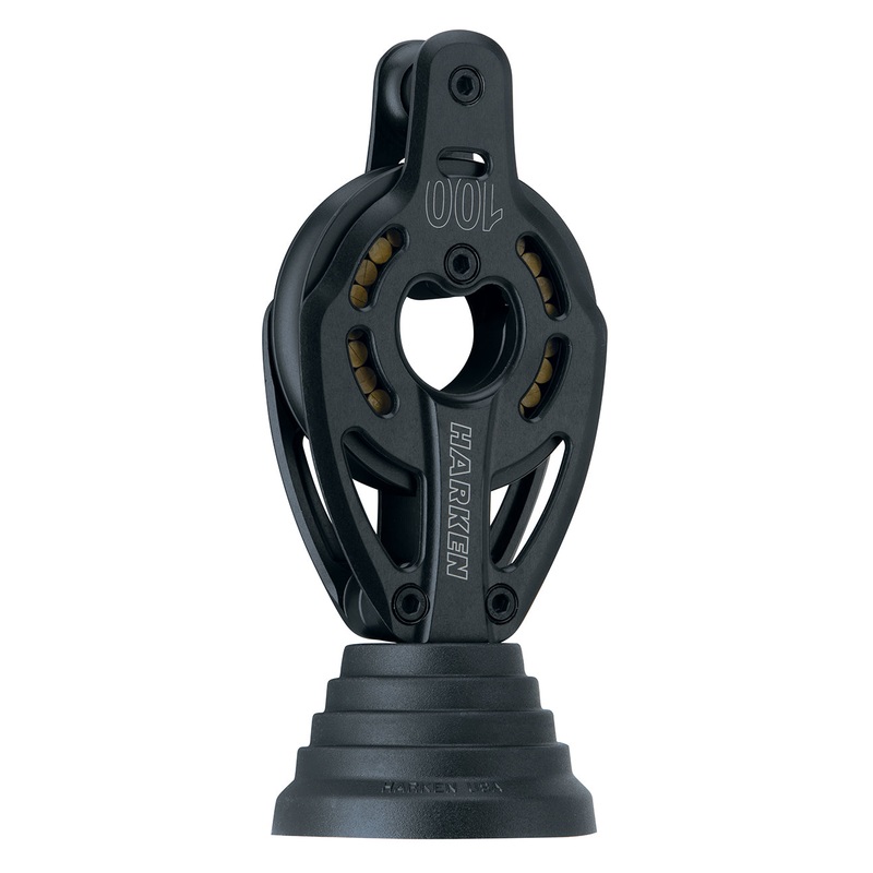 Harken 100mm Aluminum Stand-Up Block w/Becket