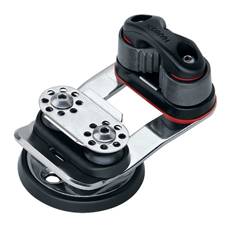 Harken Micro Cam Base w/ Swivel & 16mm Sheave