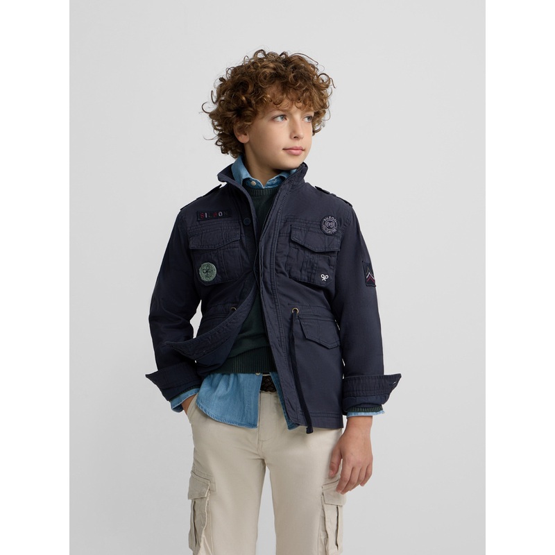 Chaqueta kids military azul marino