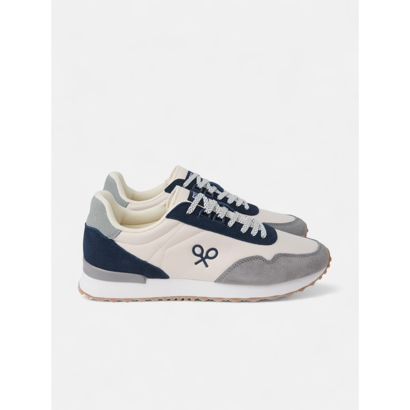 Zapatilla running relax multicolor beige