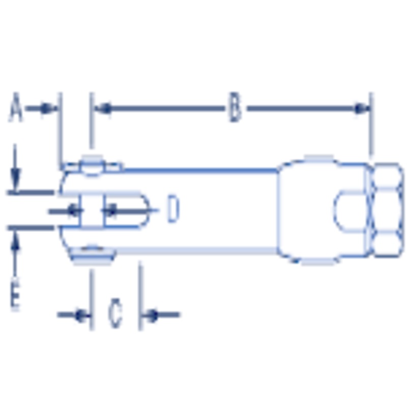 Ronstan Microloc Body, Fork Mount, 1/4 Thread & Tamper Res. Pin