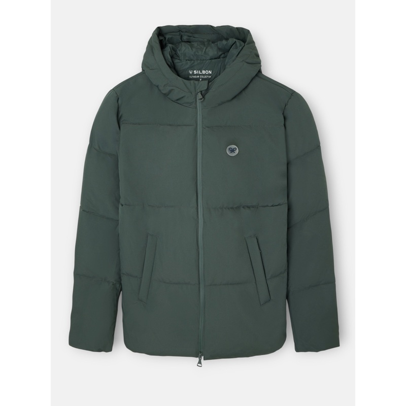 Abrigo tecnico capucha warm verde