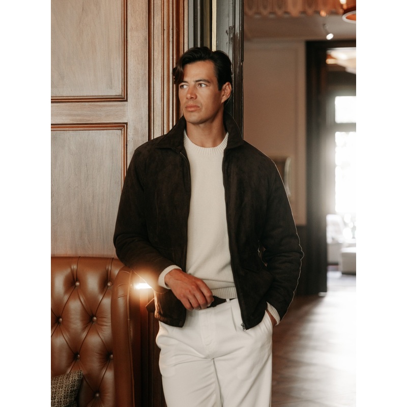 Cazadora ante marron|XS|S|M|L|XL|XXL|XXXL|4XL|5XL|MARRON