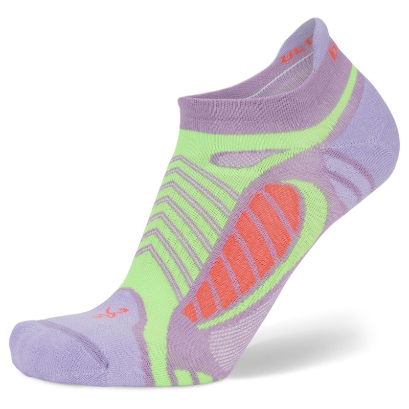 Balega Ultralight No Show Tab|Bright Lilac/Neon Green|Grey/White|Small|Medium|Large|XLarge
