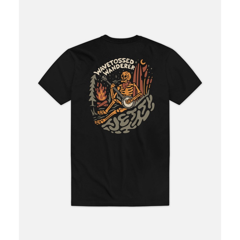 Jetty Mens Wanderer Tee|Black|Small|Medium|Large|XLarge|XXLarge