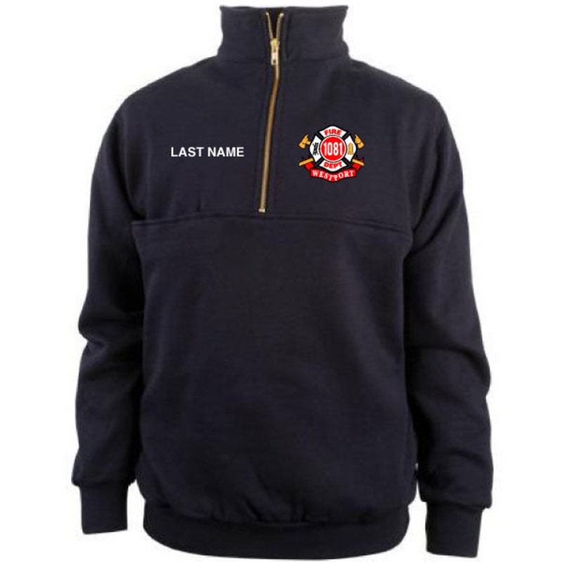 Westport Fire Department 1/4 Zip Job Shirt