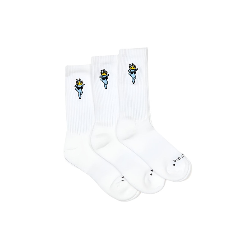 Goat USA OG Socks 3 Pack|White|Black|Youth|Adult