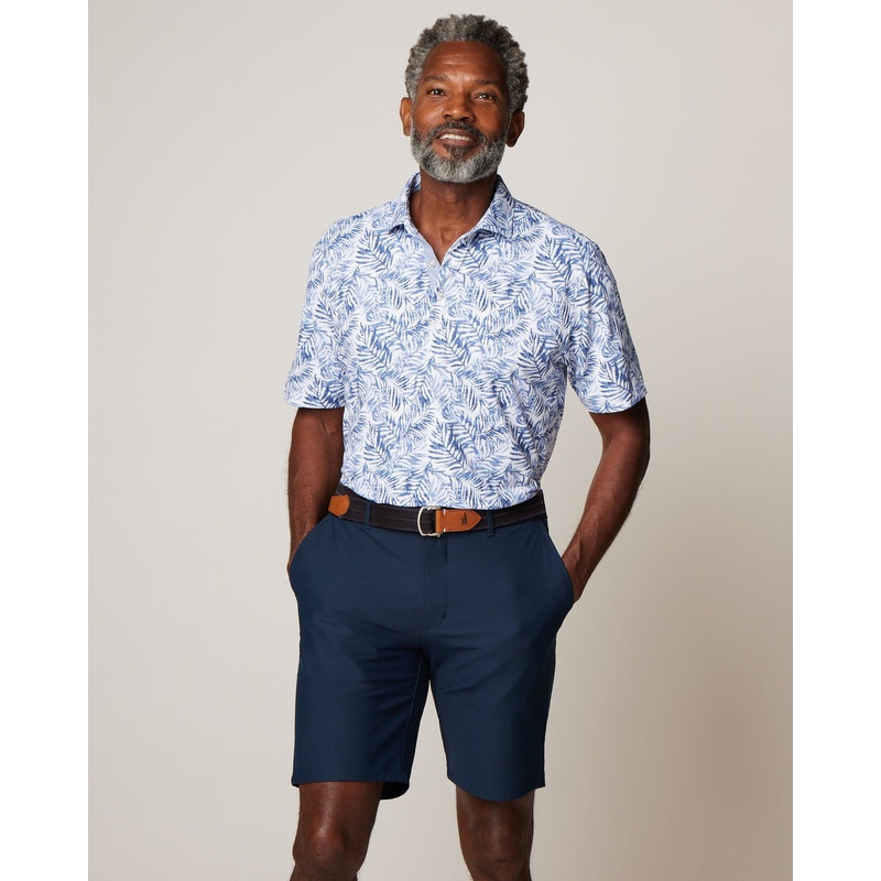 Johnnie-O Men’s Aiken Printed Mesh Performance Polo