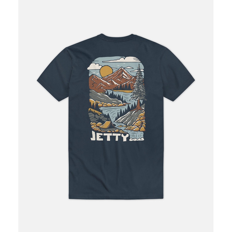 Jetty Mens Rove Tee Copy|Blue|Small|Medium|Large|XLarge|XXLarge