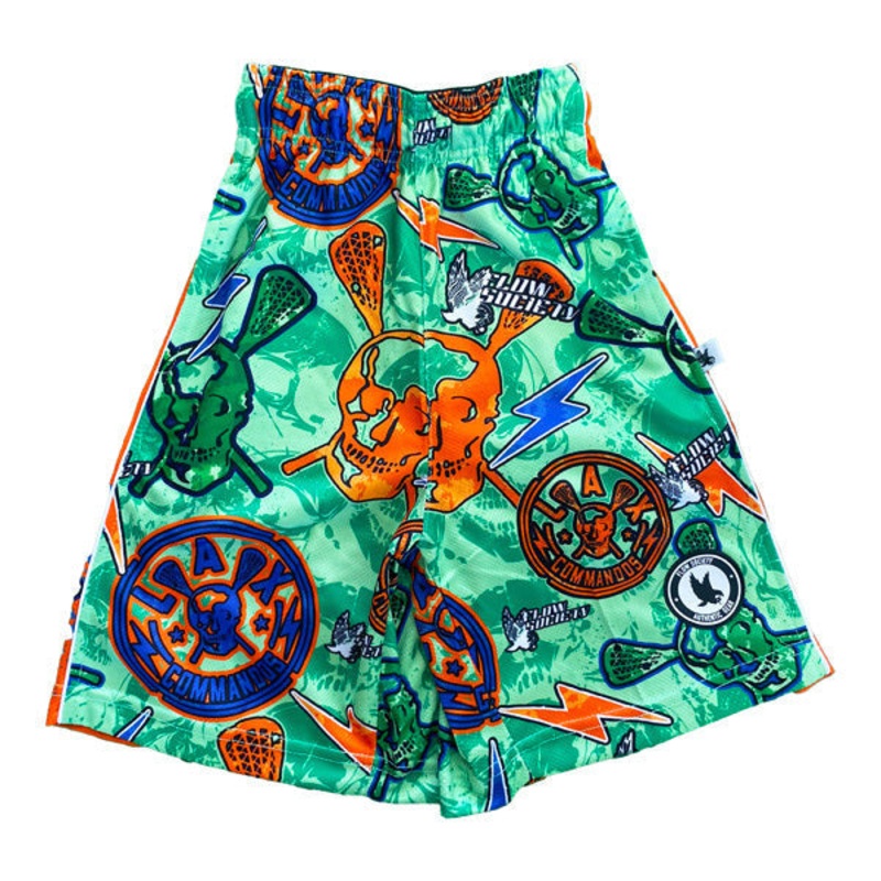 Flow Society Boys’ Lax Commando Skulls Short
