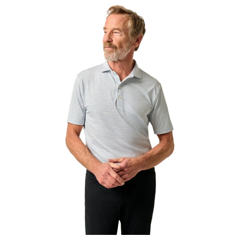 Johnnie-O Men’s Vik Stripe Performance Jersey Polo