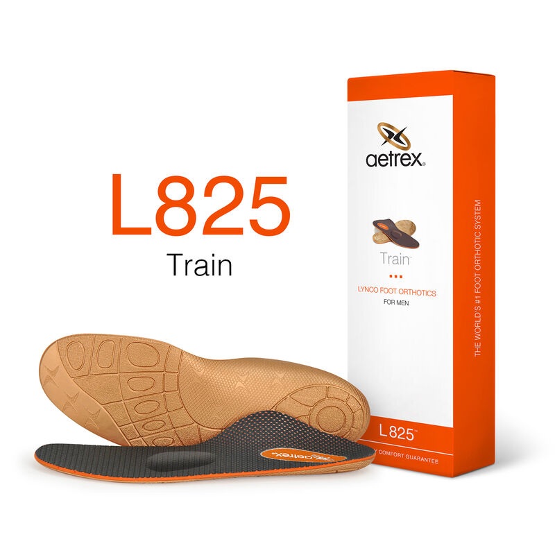 Aetrex Men’s L825 Train Posted Orthotics W/ Metatarsal Support