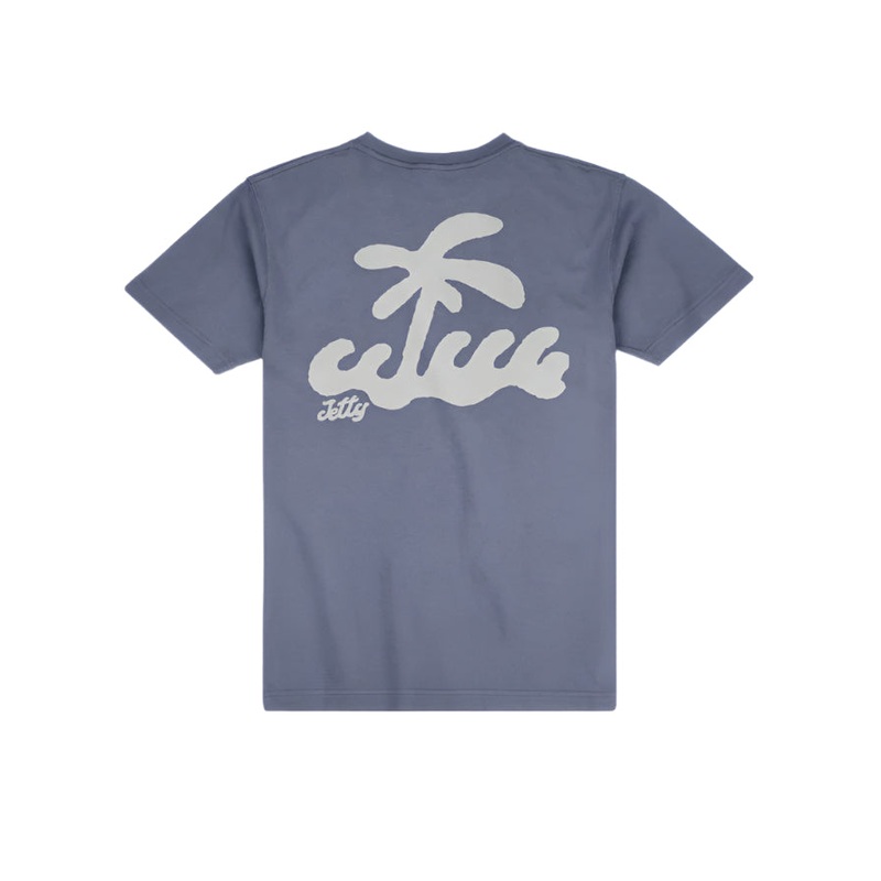 Jetty Men’s Droplet Tee|Fog|Small|Medium|Large|XLarge|XXLarge