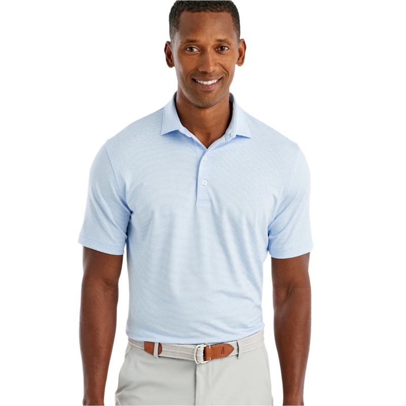 Johnnie-O Men’s Lyndon Striped Prep Performance Jersey Polo