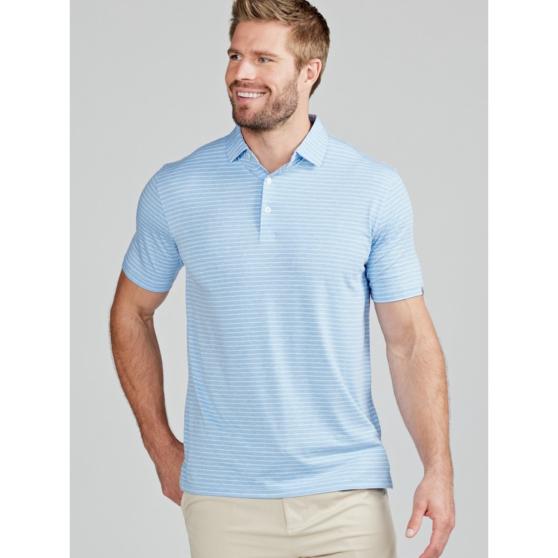 Tasc Mens Cloud Polo – Brookline Stripe