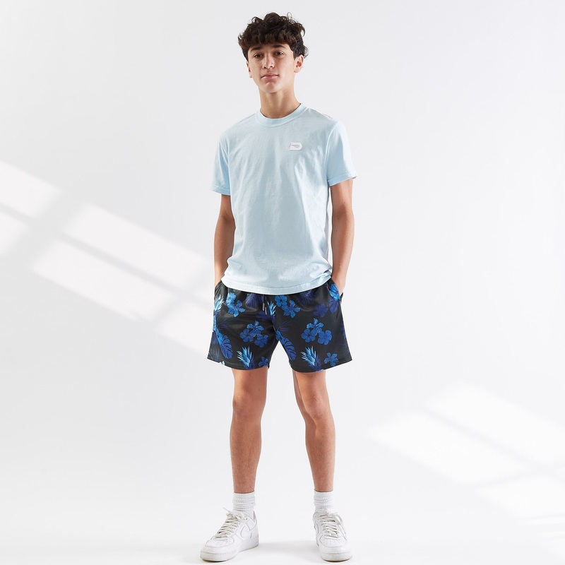 The Drip Shop Midnight Hibiscus Shorts