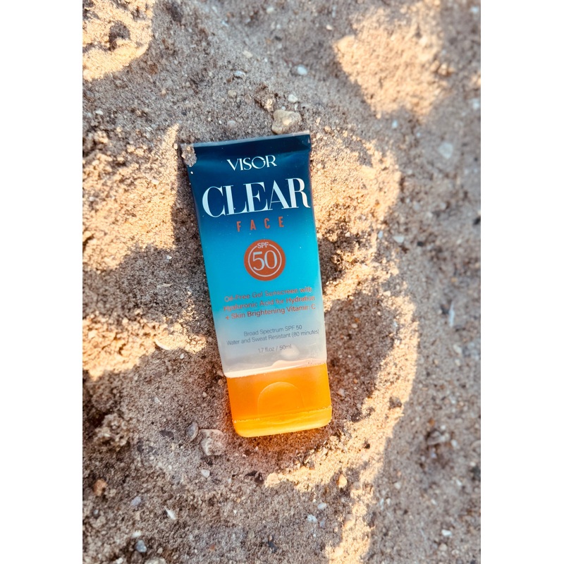Visor Clear Face SPF 50 Sunscreen with Hyaluronic Acid and Vitamin C