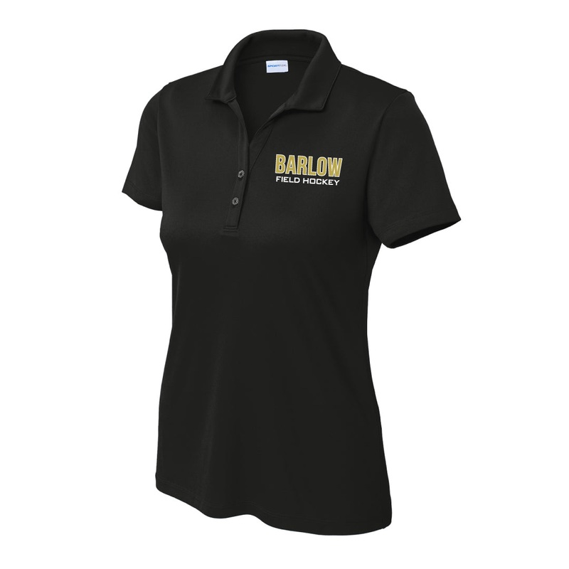 Barlow Field Hockey Polo|Black|White|Ladies XS|Ladies S|Ladies M|Ladies L|Ladies XL|Ladies XXL
