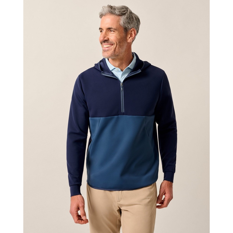 Johnnie-O Men’s Iversons Performance Hooded 1/4-Zip