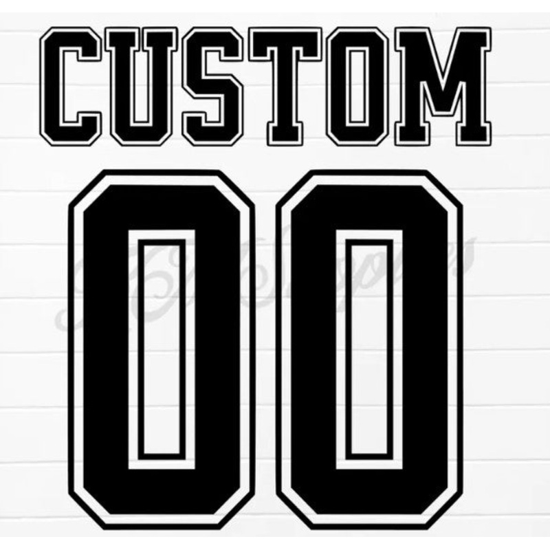 Name & Number Included -In store Pickup