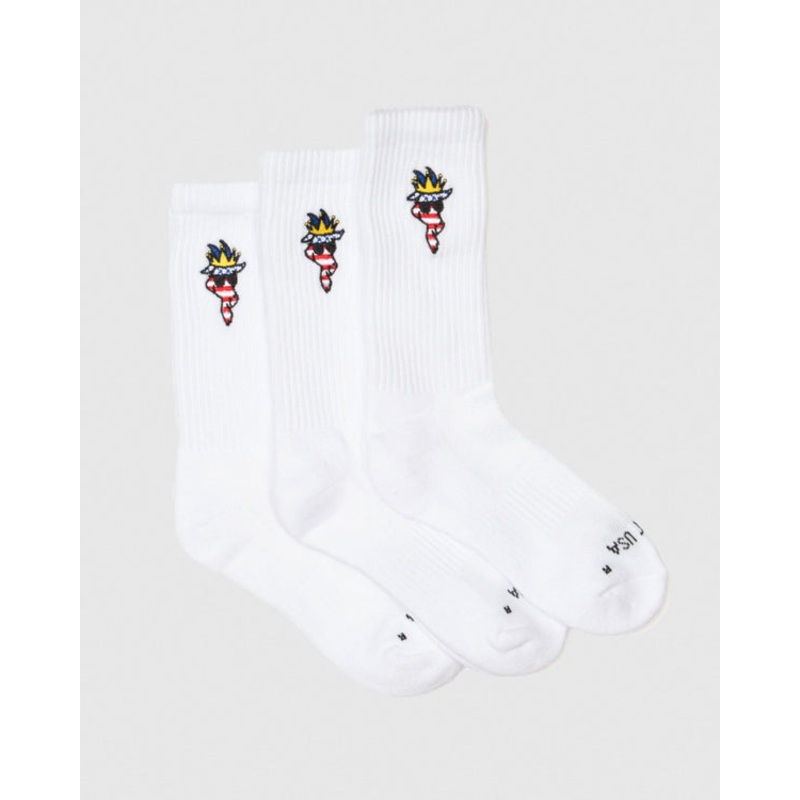 Goat USA Freedom Socks 6 Pack Crew