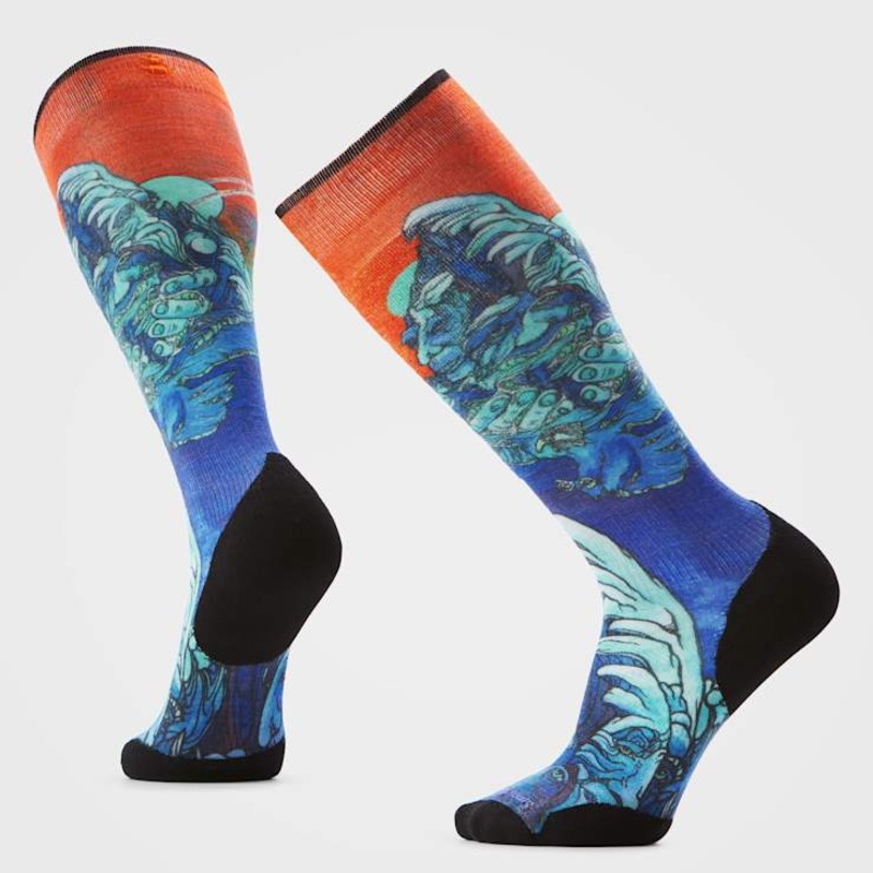 Smartwool Ski Targeted Cushion Winter Haze Print Over The Calf Socks