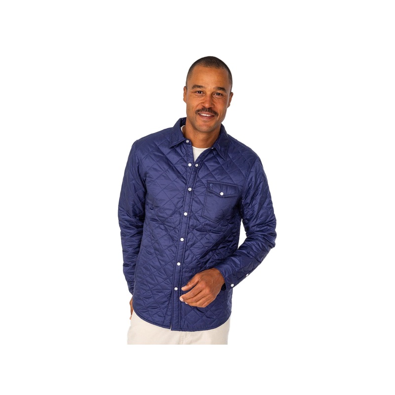 Criquet Men’s Quilted Shacket|Navy Blue|Small|Medium|Large|XLarge|XXLarge