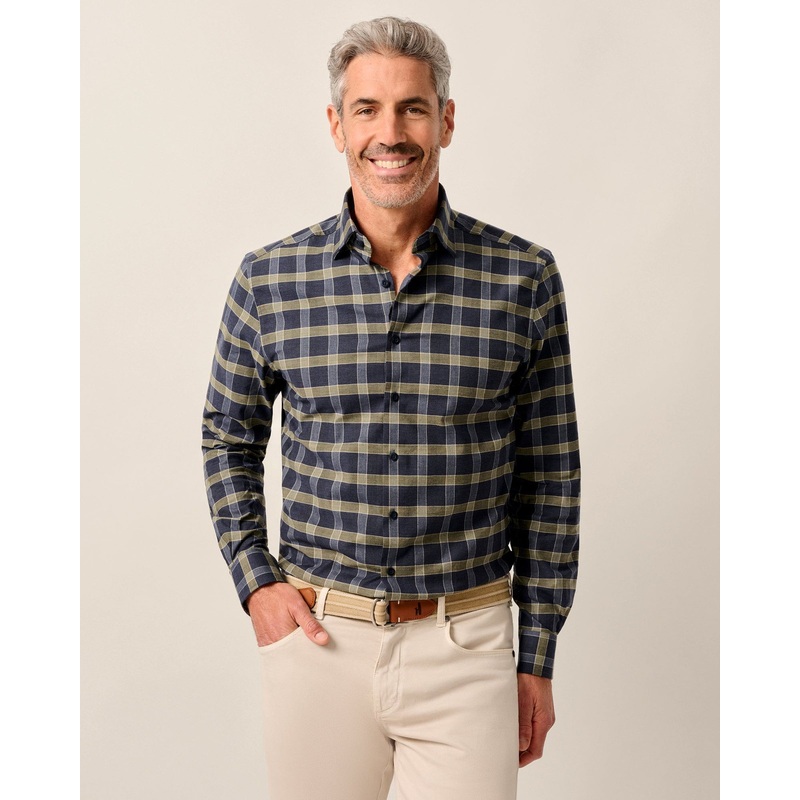 Johnnie-O Men’s Daylynn Performance Flannel Button Down Shirt