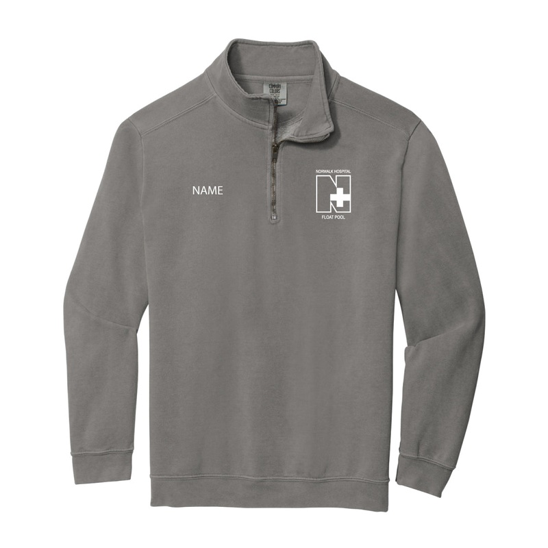 Norwalk Hospital Float Pool Comfort Color 1/4 Zip Sweatshirt