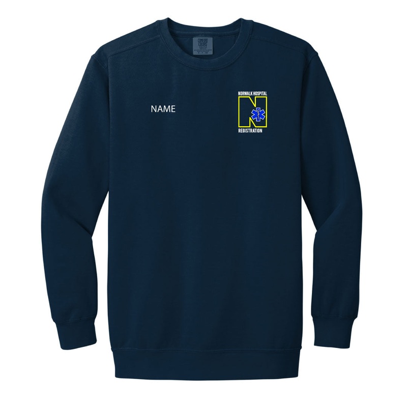 Norwalk Hospital Registration Comfort Colors Crewneck Sweatshirt