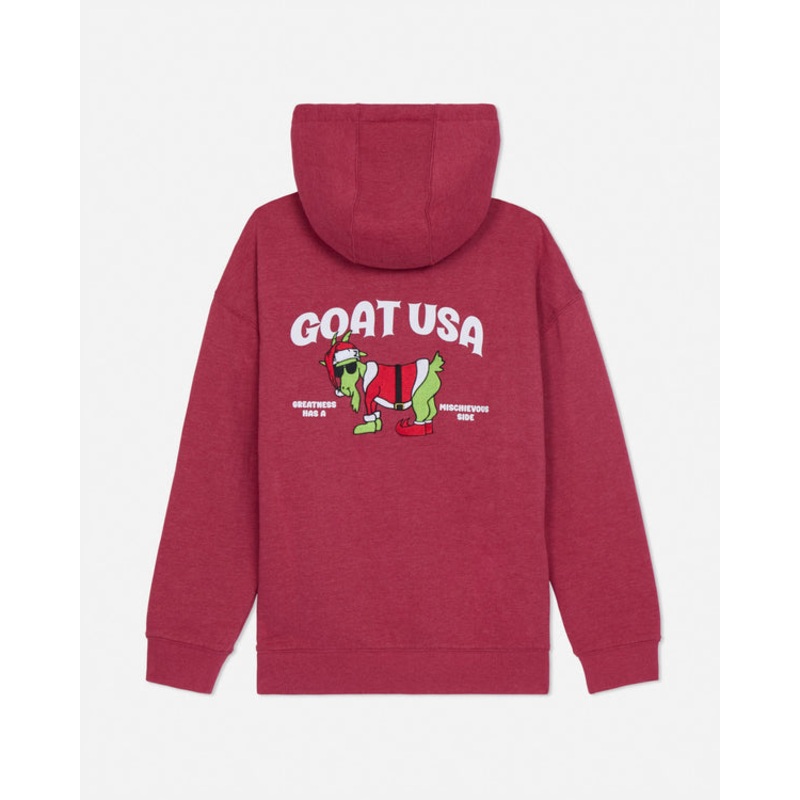 Goat USA Youth Naughty Santa Hooded Sweatshirt