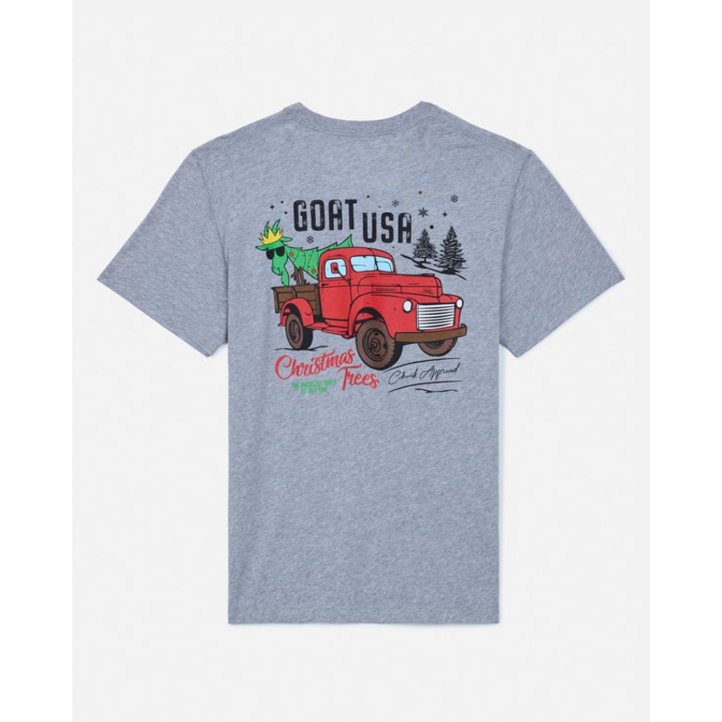 Goat USA Youth Pickup T-Shirt|Gray|Youth XSmall|Youth Small|Youth Medium|Youth Large|Youth XLarge