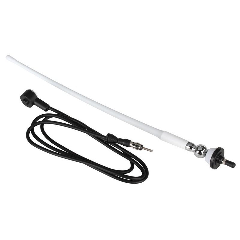 Boss Audio MRANT12W AM/FM Rubber Antenna – White [MRANT12W]