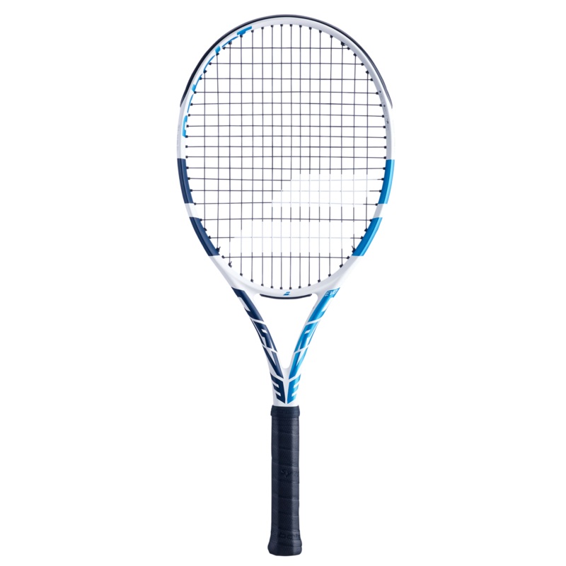 BABOLAT EVO DRIVE WHITE/BLUE|4 0/0 – 0|4 1/8 – 1|4 1/4 – 2|4 3/8 – 3