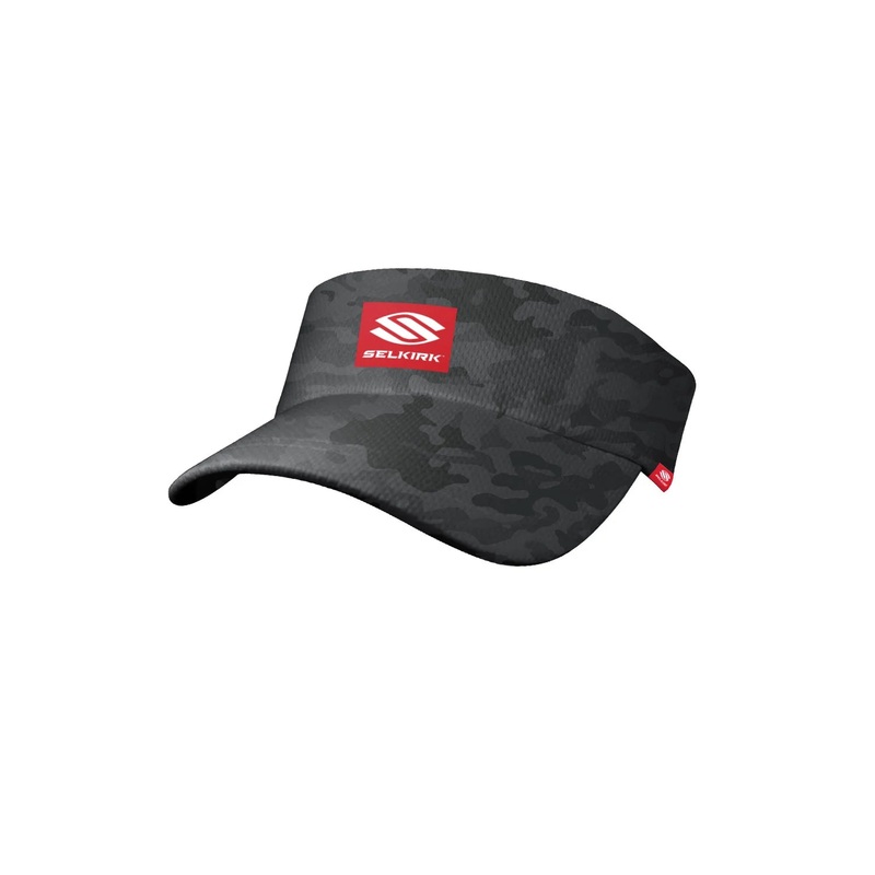 Selkirk Red Label Camo Unisex Stretch Performance Visor – White
