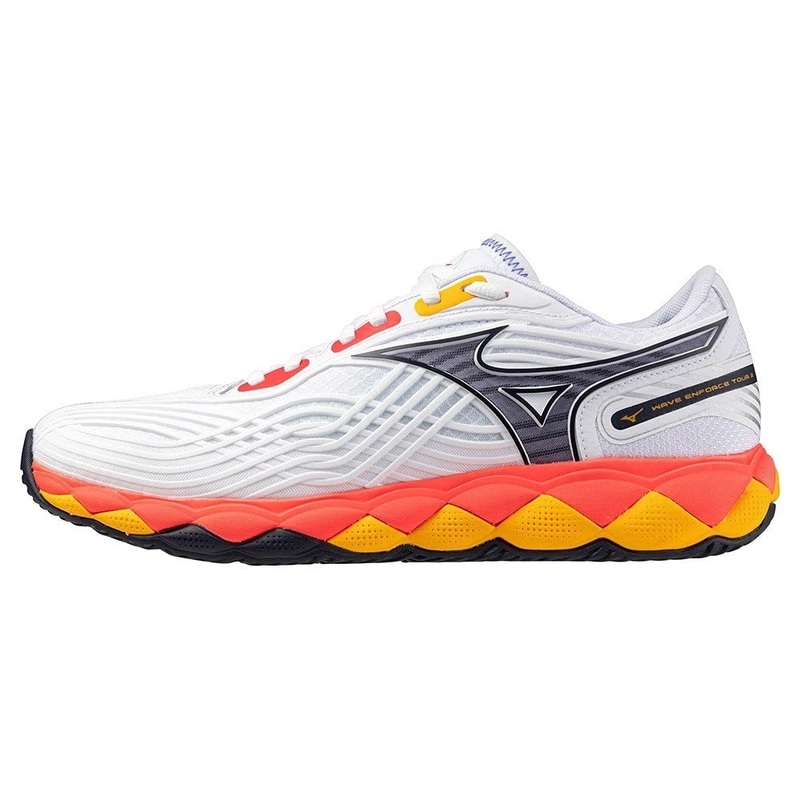 Mizuno Wave Enforce Tour 2 AC – White/Coral/Citrus